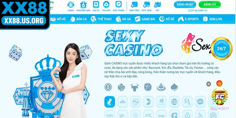 Casino XX88 luôn được biết đến là sự lựa chọn lý tưởng