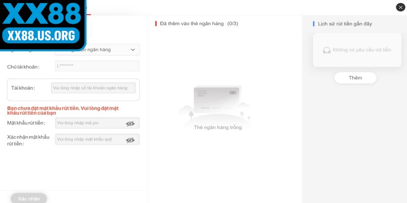 Quy trình rút tiền XX88 siêu nhanh, siêu đơn giản