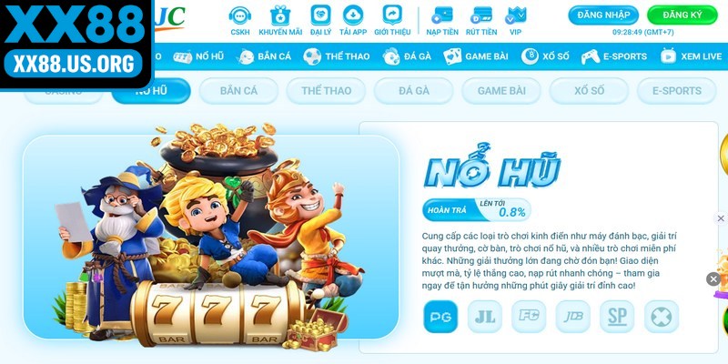 Kho game nổ hũ với hàng trăm siêu phẩm nhiều chủ đề